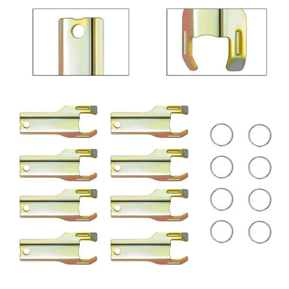 8X Iron Station Key Replacements + Keyrings for RTU LP Outdoor Boxes