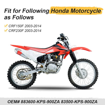 2 Number Plates for Honda CRF150F CRF230F (2003–2014)