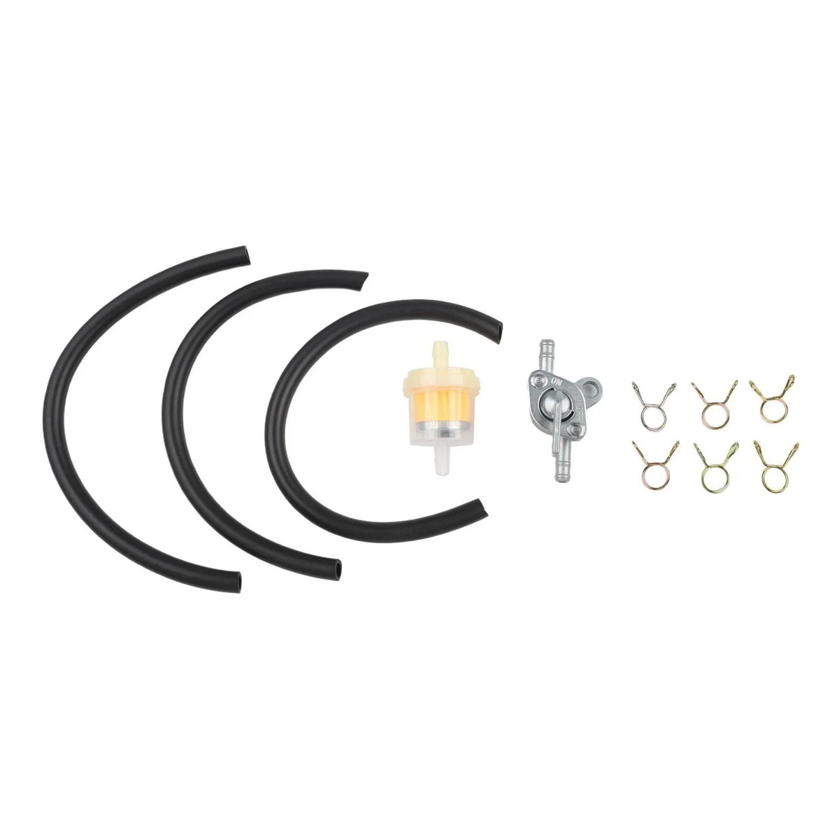Gasoline Tap with 3 Filters and 3 Hose Clamps for (5-6mm)