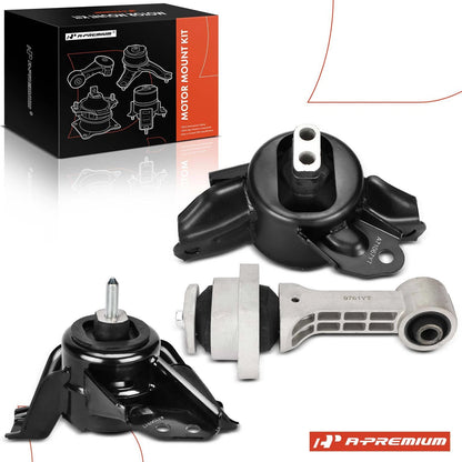 3X Engine Motor & Torque Strut & Trans. Mount for Kia Soul (2014–2019) - 21950-3Y000, 21950-1R000, EMT10011, EMT10007, EMT9761