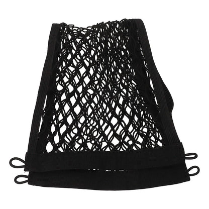 Set of 2 Pocket Storage Nets for RV (25x60cm) - Black with Screws