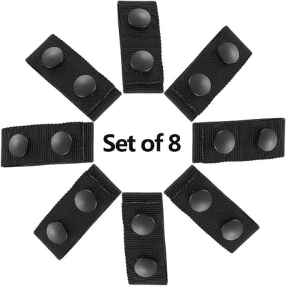 8X Belt Keeper Nylon Double Snaps for Automotive Use
