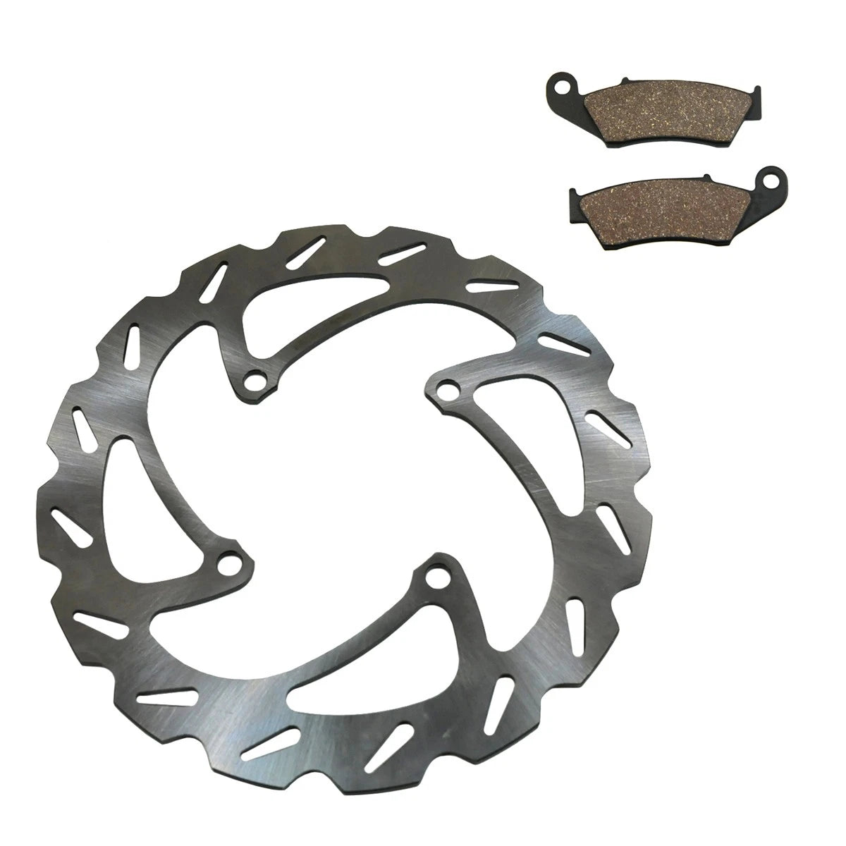 Front Wave Disc Brake Rotor & Brake Pads for Kawasaki KX250F (2004–2005) FS-2060W FS-437b