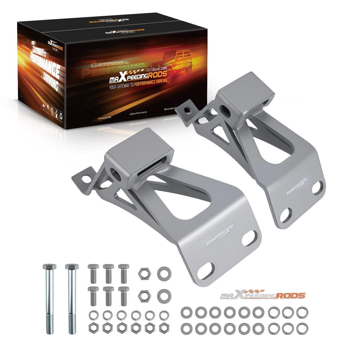 Metal Engine Mounts Brackets for Chevy C10 GMC Truck Small Block V8 (1963–1972) YPX6I8, Fit For 6372MP-SM
