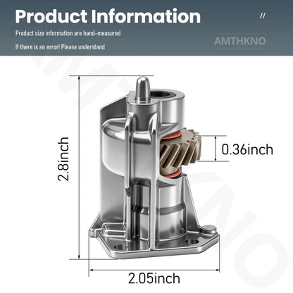 Worm Drive Gear & Bracket for Upgrade Material (WP240309-2)