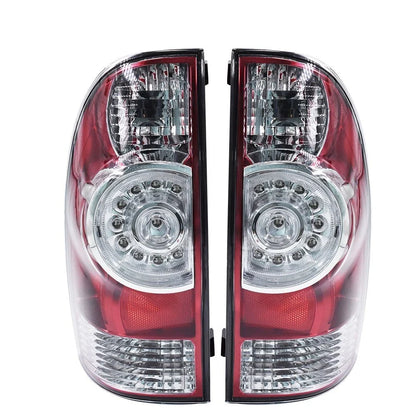 Set of 2 Clear LED Tail Lights Assembly for Toyota Tacoma (2005–2015)
