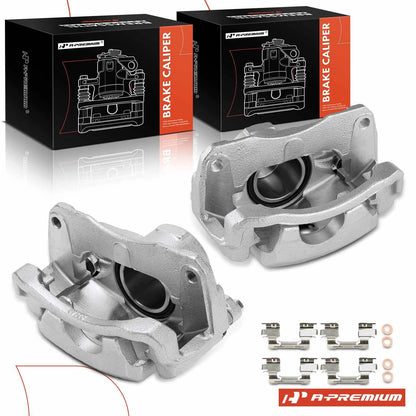 2X Front Brake Calipers with Bracket for Toyota Camry (2002–2004) 47721-06080, 47750-06080, 47730-06080