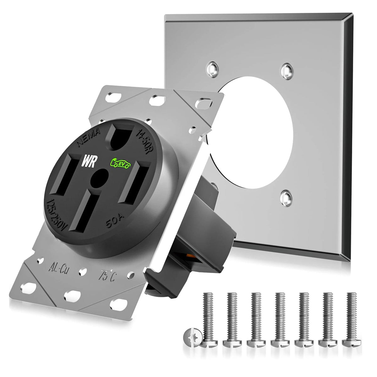 50 Amp EV Charging Wall Plate for Electric Vehicles (2010–2023)