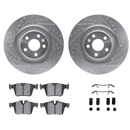 Rotor Set for Polestar 2 (2022–2024) | Drilled and Slotted | ALX-PAU-DF-7512-27305-CLA3