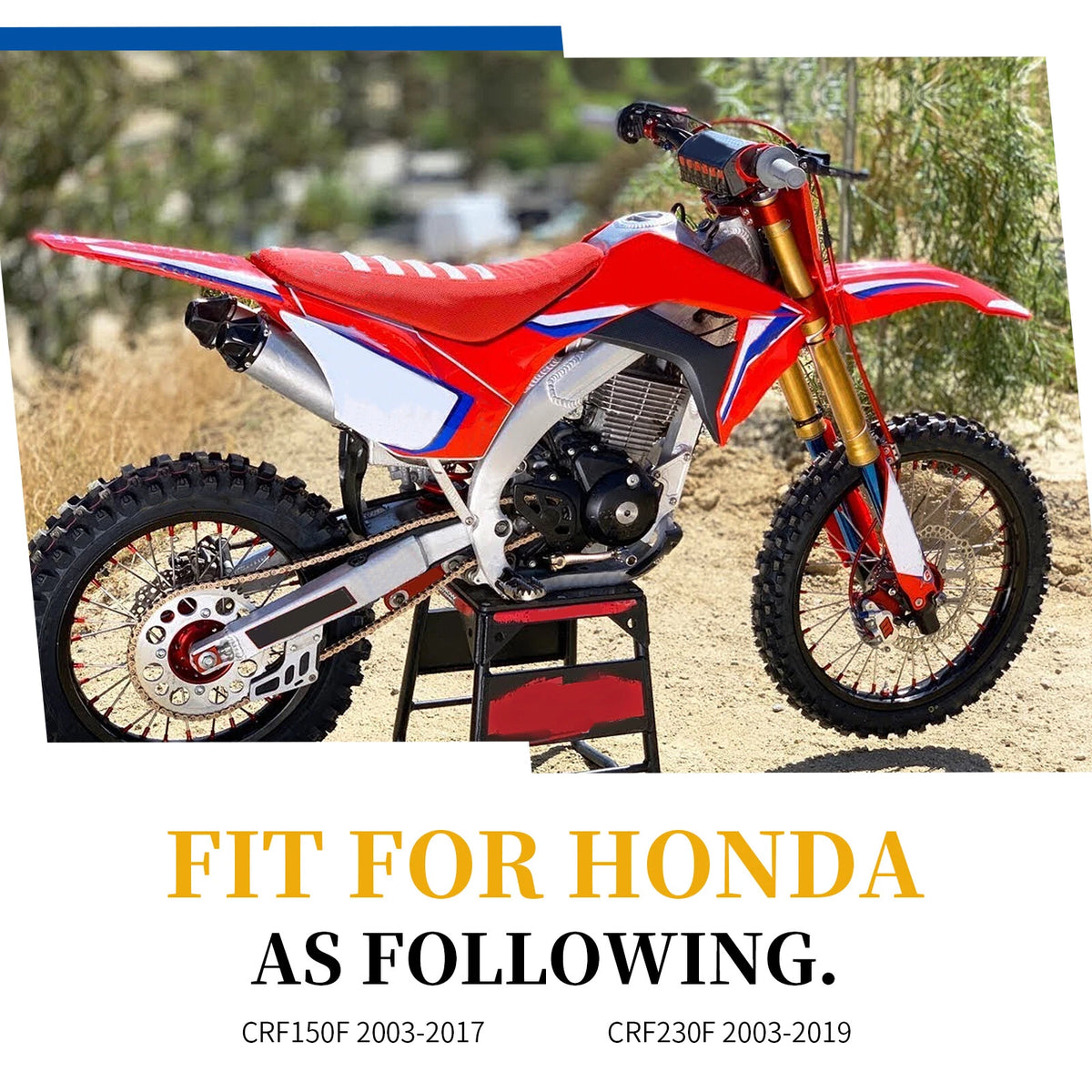 Air Filter + Cage Holder for Honda CRF150F CRF230F (2003–2019) 17214-KPS-900, 17213-KPS-900