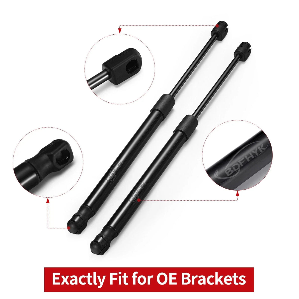 Hood Lift Supports for 2002–2010 Dodge Ram 1500 2500 3500