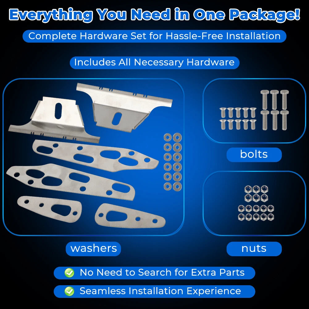 Stainless Front & Rear Bumper Lift Kit for Honda Civic EG Hatchback (1991–1995)