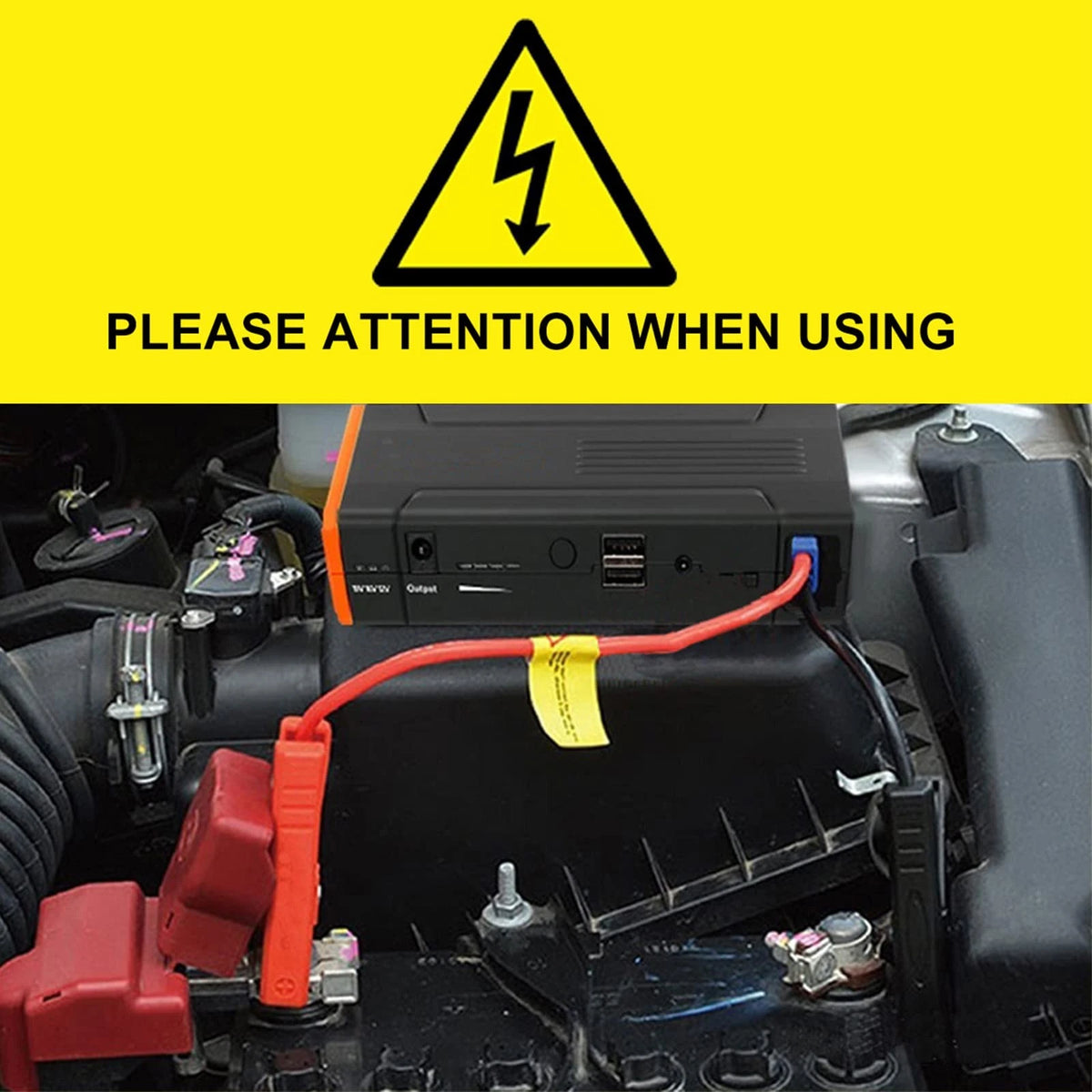 Jump Starter Cable with Battery Clamps for Kuncan EC5 (12V)