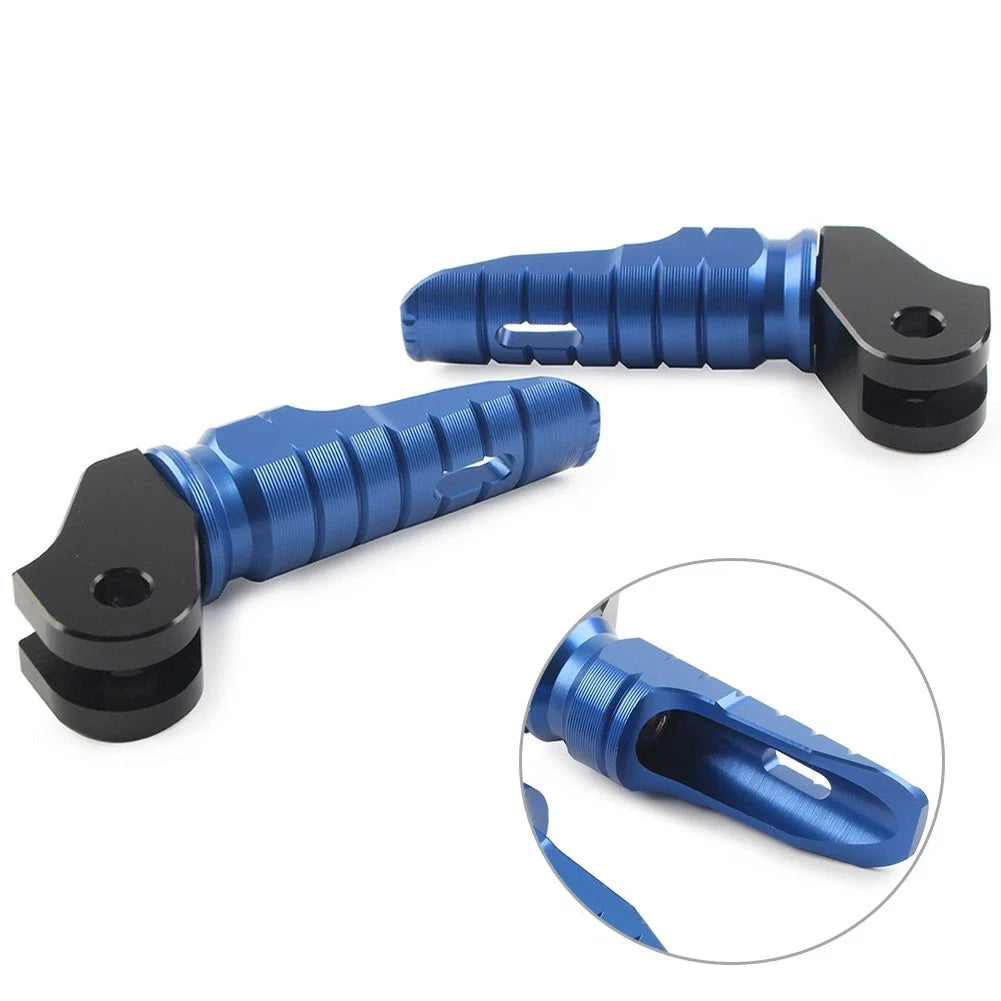 2X CNC Aluminum Front Foot Pegs for Triumph T100 T120 (2016–2022) Blue