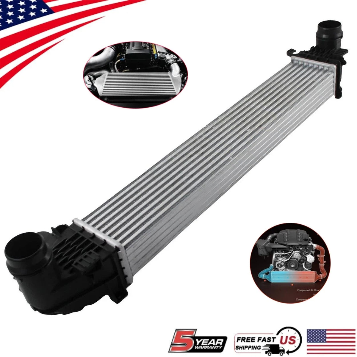 Air Cooled Intercooler for Chevy Equinox GMC Terrain (2018–2021) 18102, 84454111