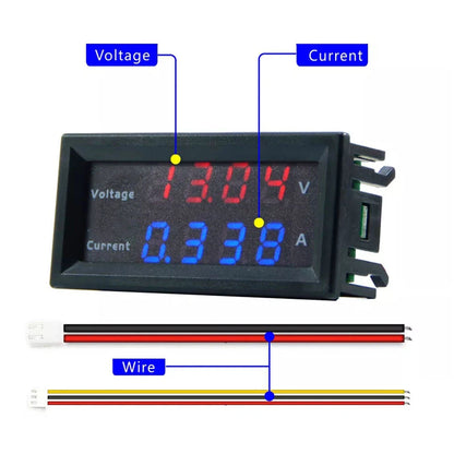 2X M4430 DC 200V Digital Voltmeters LED Display Panel Meter