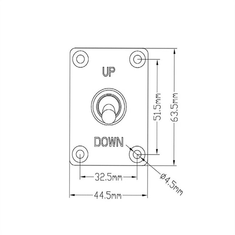 2X Toggle Switch 12V On/Off Up/Down Trim Tab Panel for RV Caravan Marine