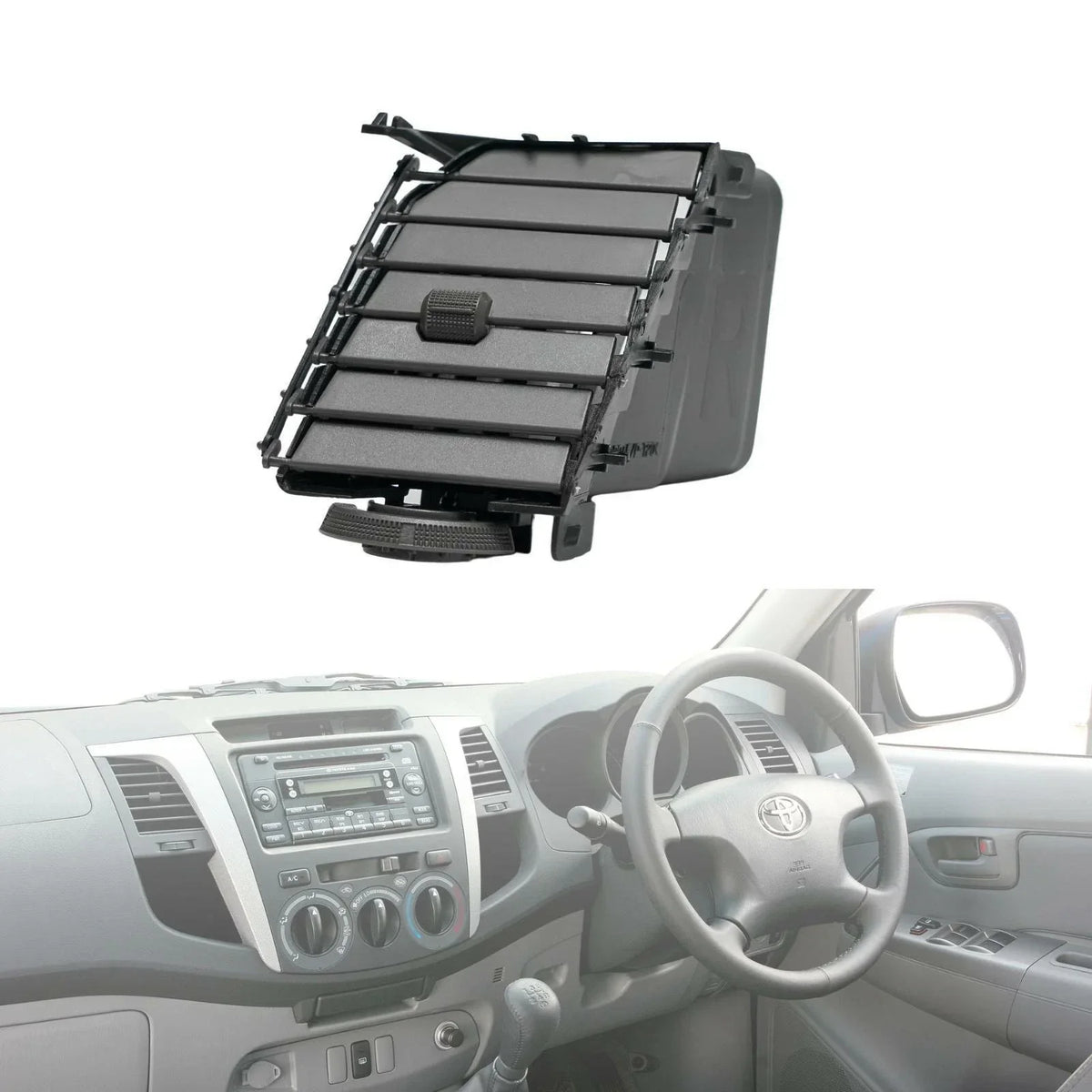 A/C Air Vent Grille for Toyota Hilux Ute 2005-2014 ( Grey RH)
