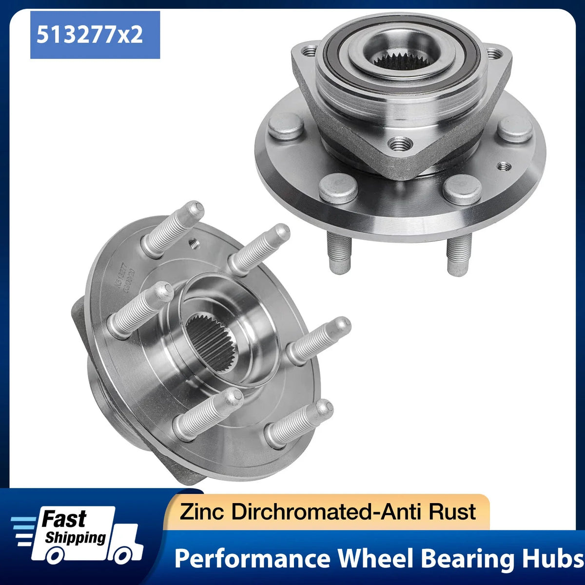 Front Wheel Bearing and Hub for Buick Enclave Chevy Traverse GMC Acadia (2010–2017)