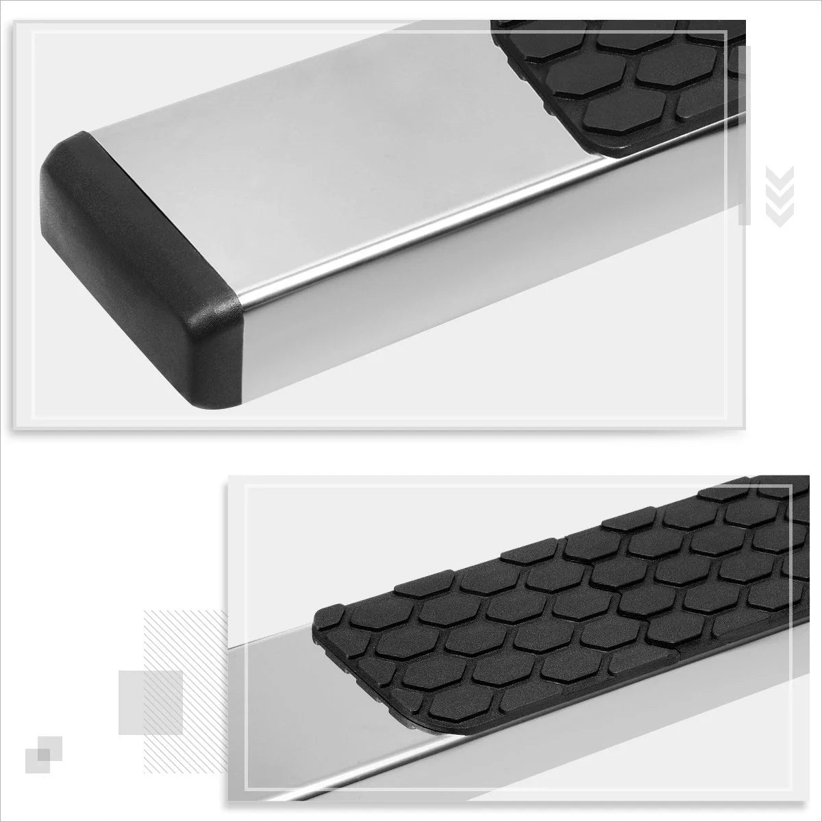 5" Honeycomb Step Pad Nerf Bar Running Boards for Tacoma Double/Crew Cab (2005–2022)