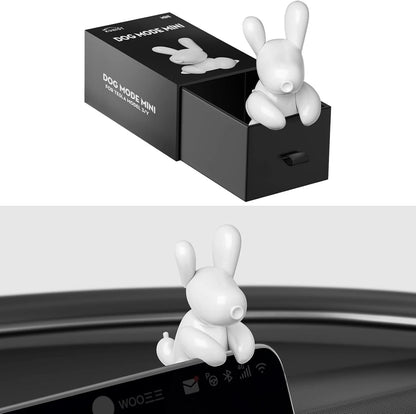 Dog Mode Mini Screen Decoration for Tesla Model Y (2026) - White