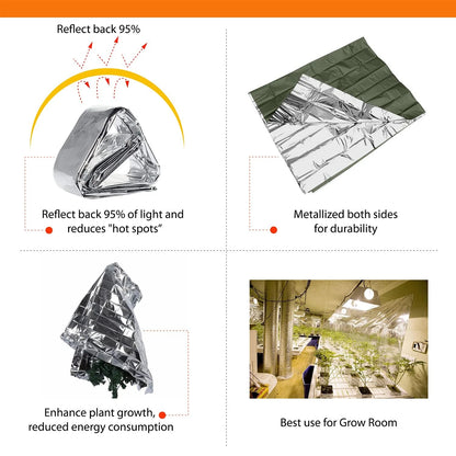 Set of 6 Reflective Mylar Films for Automotive Use