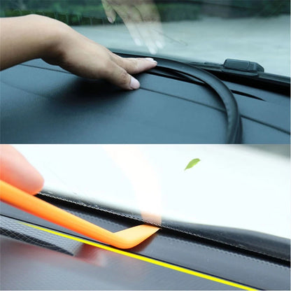 1.6M U-Type Rubber Sound Seal Strip for Dashboard Edges