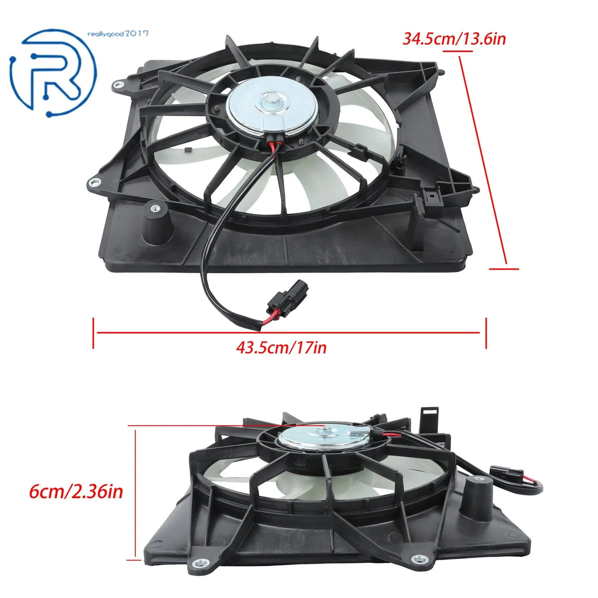 A/C Condenser Cooling Fan Assembly for Honda Fit (2015–2020)