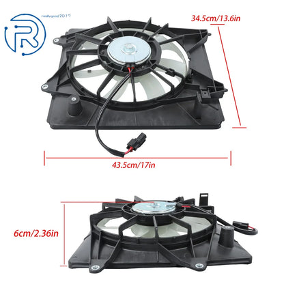 A/C Condenser Cooling Fan Assembly for Honda Fit (2015–2020)