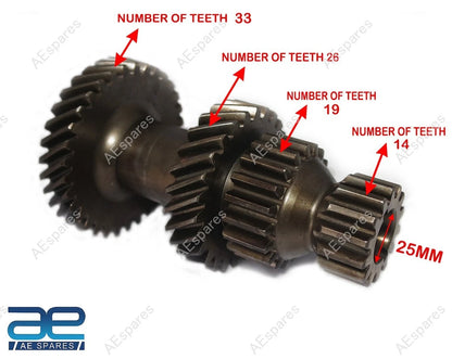 Top Transmission Cluster Gear 906200 for Willys CJ2A CJ3A M38 M38A1 (1945–1971)