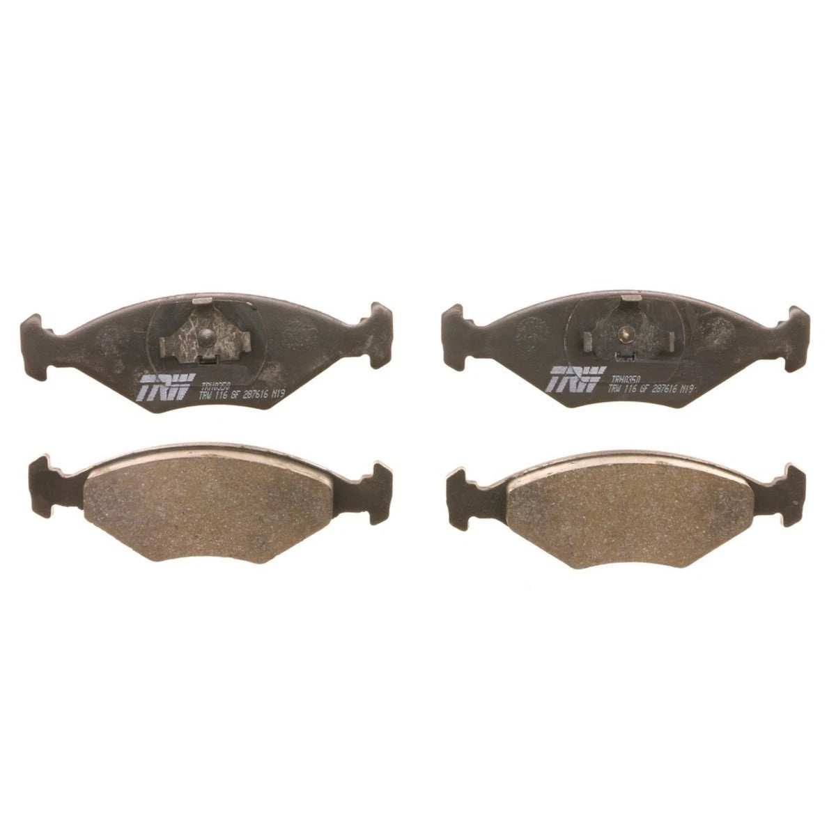 2X TRH0350 Brake Pad Set Front for Volkswagen Fox (1987–1993)