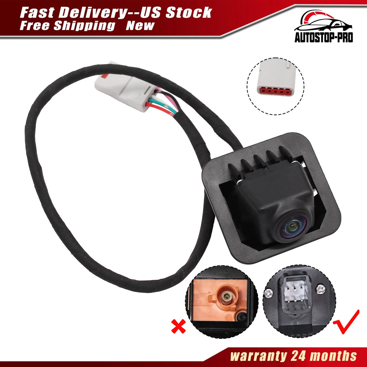 Rear View Backup Camera for GMC Terrain Denali SL SLE SLT AT4 (2010–2023) GM1960164C, 23188736, 2318-8736