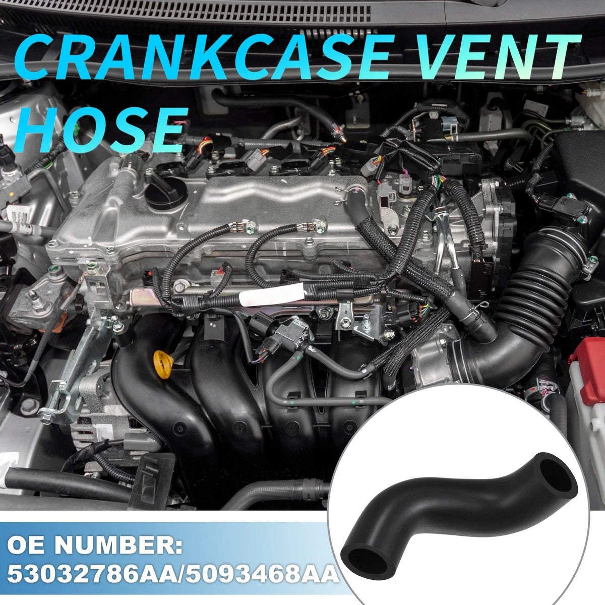 Crank Case Vent Hose for Dodge Ram 1500 2500 3500 5.7L (NO.53032786AA)