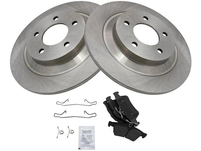 Rear Brake Pad and Rotor Kit for Mazda 5 (2007–2010, 2012–2015) QK468DW