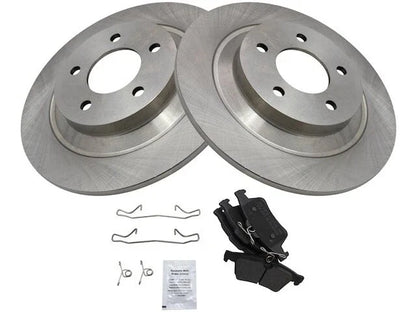 Rear Brake Pad and Rotor Kit for Mazda 5 (2007–2010, 2012–2015) QK468DW