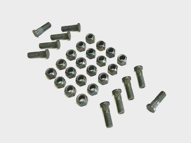 Set of 4 Front Axle Wheel Hub Studs & Lug Nuts for Samurai (1988–1995) 09119-12008, 09140-12040