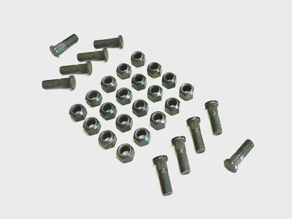 Set of 4 Front Axle Wheel Hub Studs & Lug Nuts for Samurai (1988–1995) 09119-12008, 09140-12040
