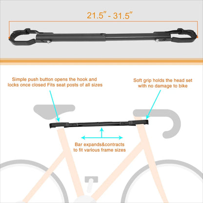 Adjustable Bike Bicycle Tube Top Rack Carrier Adaptor Extension Bar for