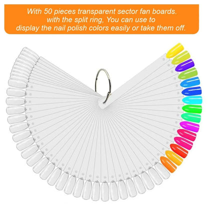 50 Pcs Nail Swatch for (Pack of 1)