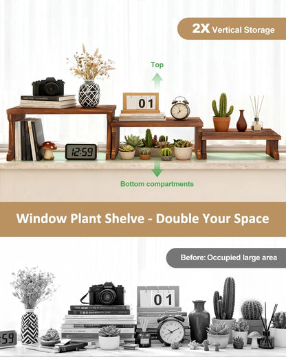 3 Tier Table Top Plant Stand for Home Decor (No Specific Years)