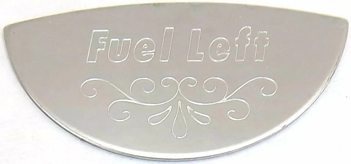 Gauge Emblem for Peterbilt 359/379 (GG#68507) Fuel Level Left Stainless Steel