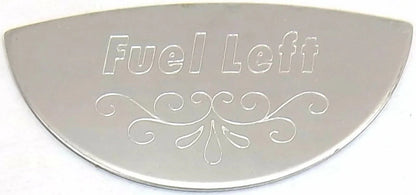 Gauge Emblem for Peterbilt 359/379 (GG#68507) Fuel Level Left Stainless Steel
