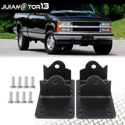 1 Pair Engine Swap Adapter Plate Mount Bracket for Chevy LS LSX (1973–1999) J-02EMA4502ABK, EW-C164