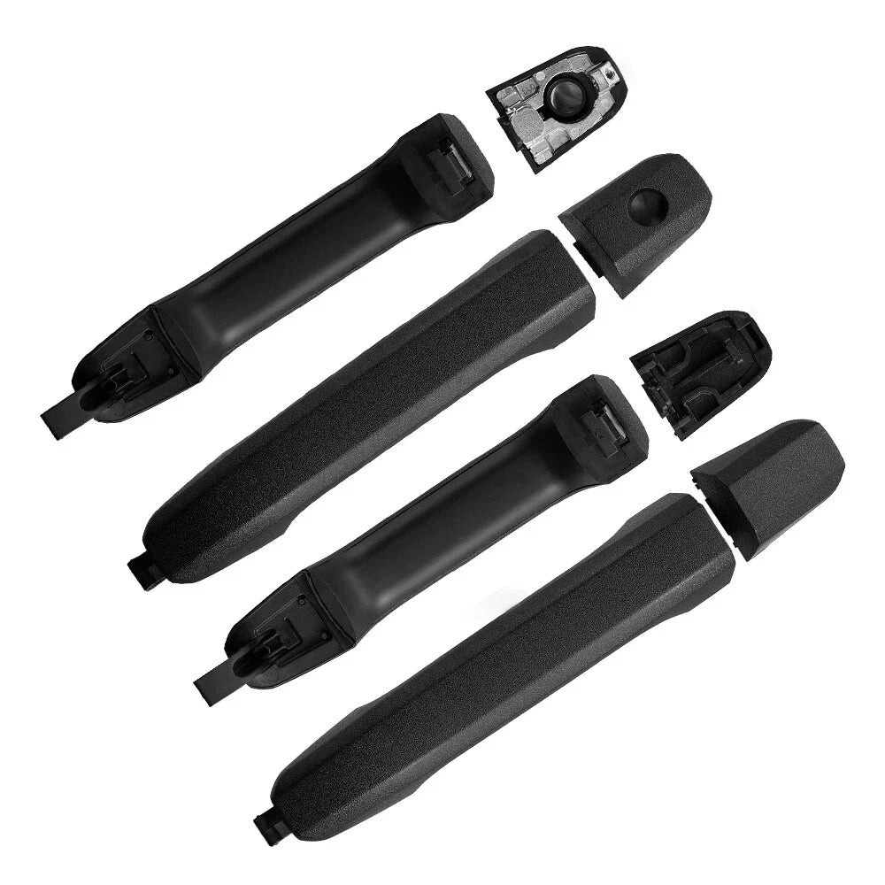 4PCS Black Exterior Door Handles for Chevy Silverado GMC Sierra (2014–2019)