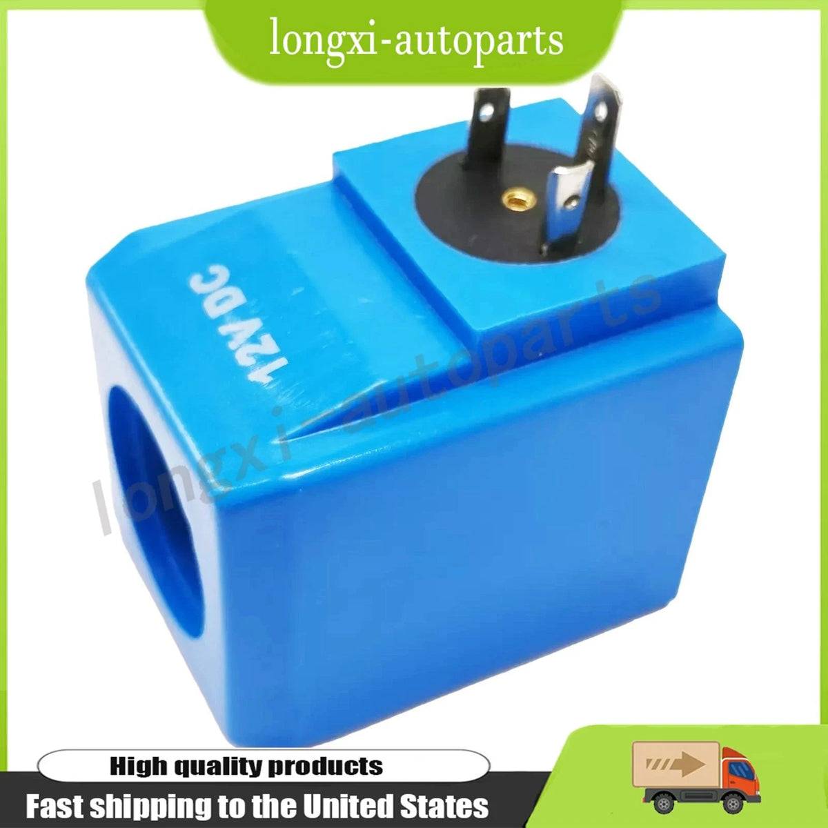 12V Solenoid Valve Coil AL62657 for John Deere Tractor 1140 1840 2040 2150 3055