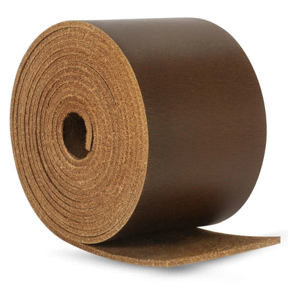 2X Full Grain Leather Straps 2 Inch Wide Dark Brown 72.5in Long
