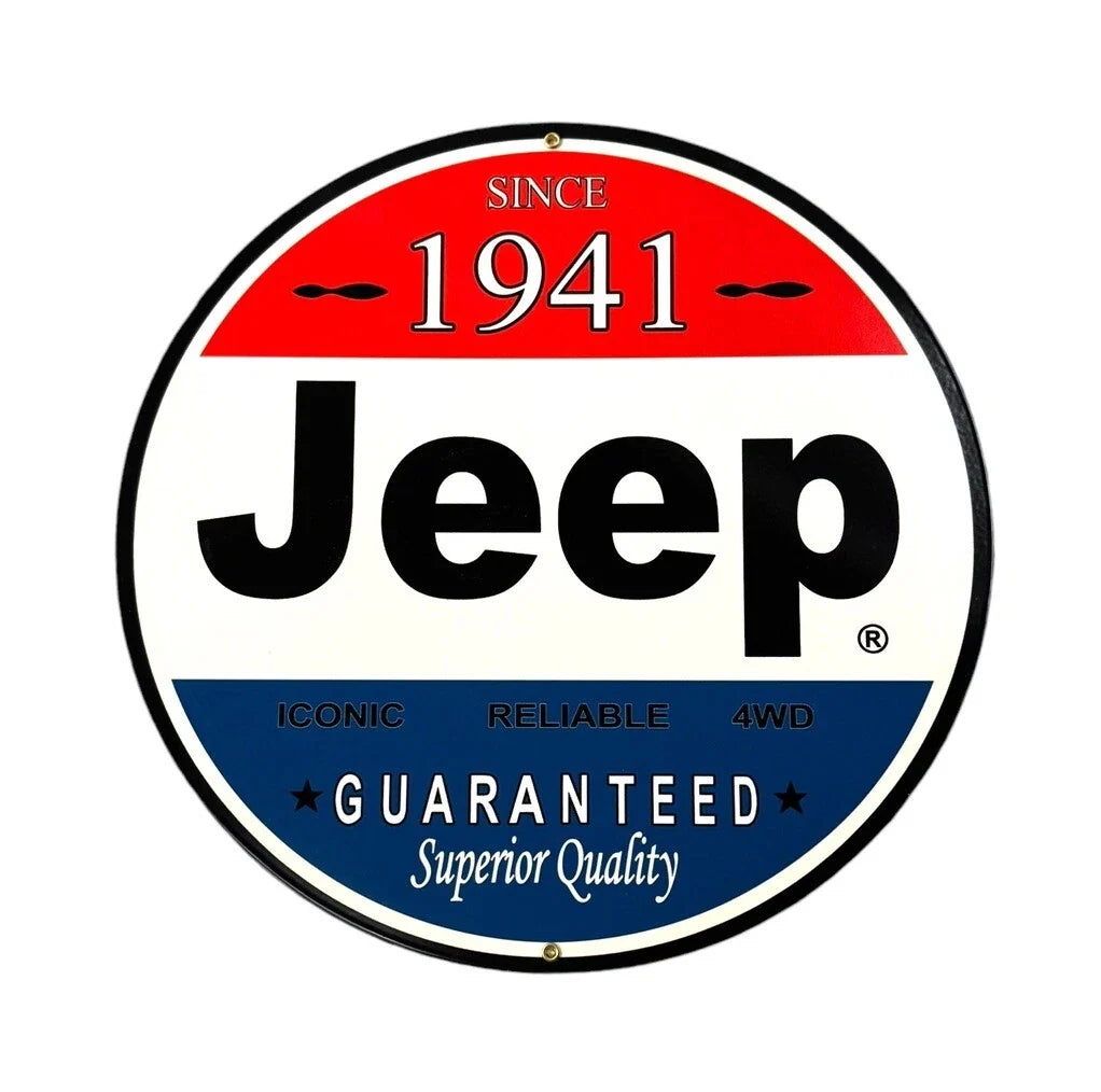 Metal Reproduction Sign for Jeep Since 1941 (1941–Present)