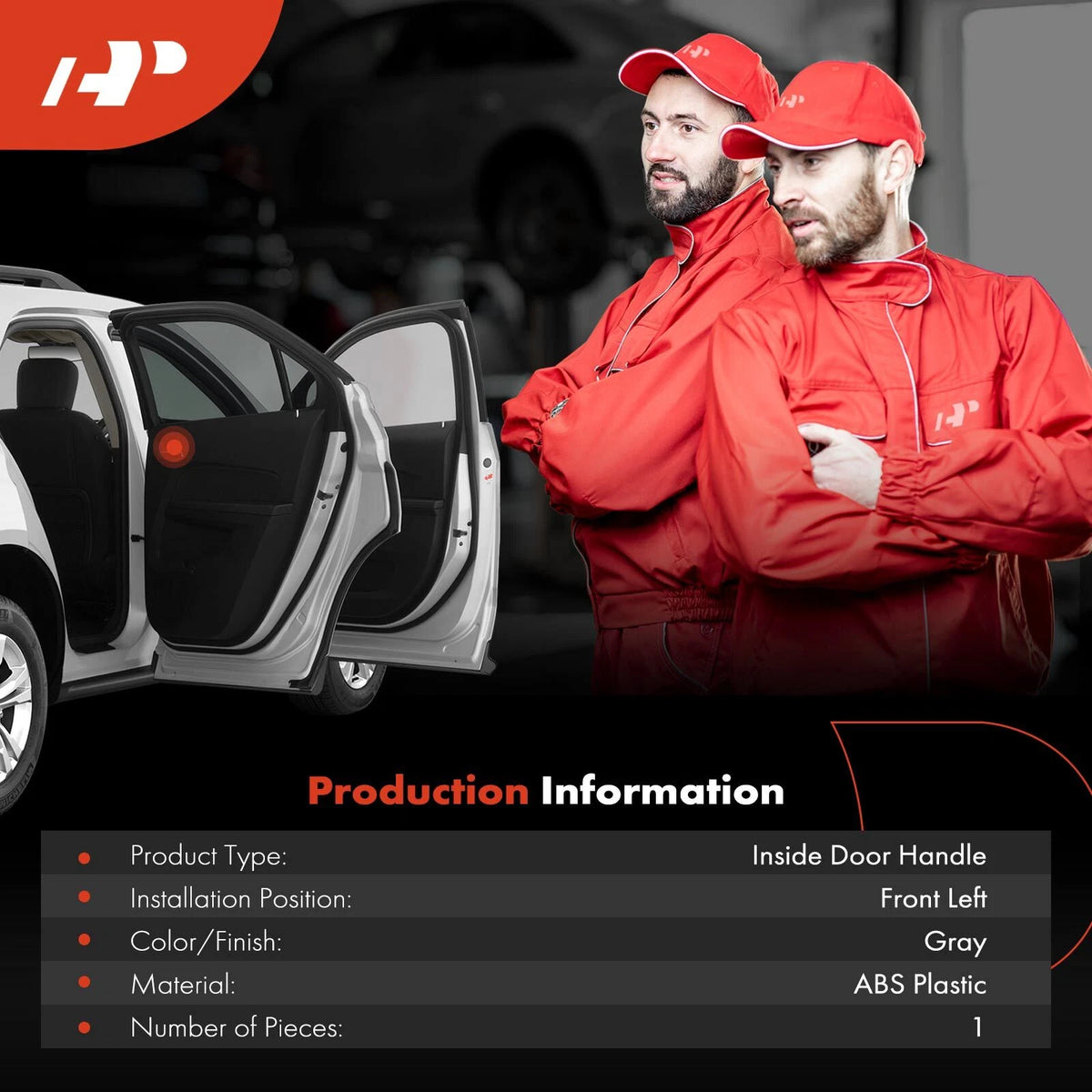 Front Left Door Handle for Honda Element (2003–2011) 72165-SCV-A01ZB, 72165-SCV-A01ZC, 92773