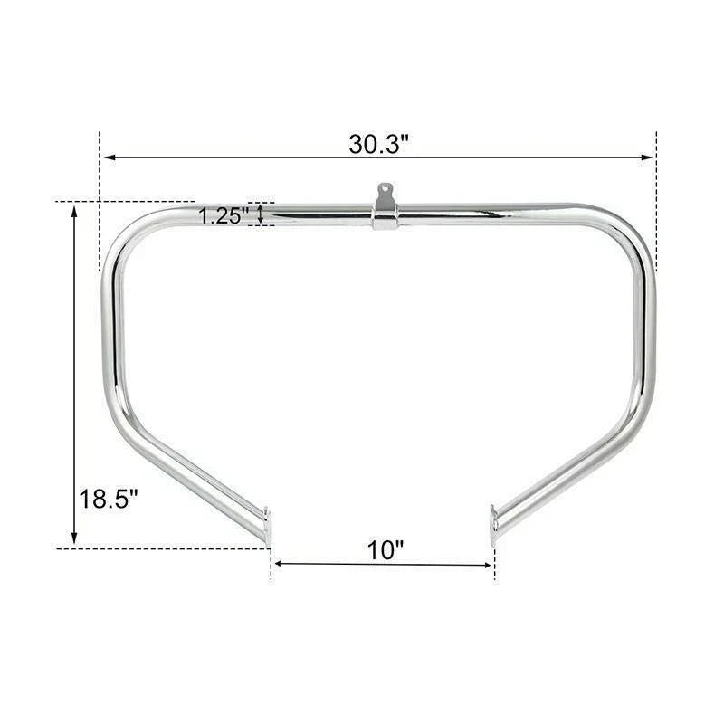 1-1/4" Highway Engine Guard Crash Bar for Harley Touring Street Glide (2009–2024)