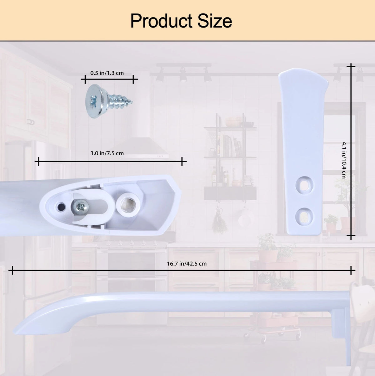 2 Pieces Refrigerator Door Handle for